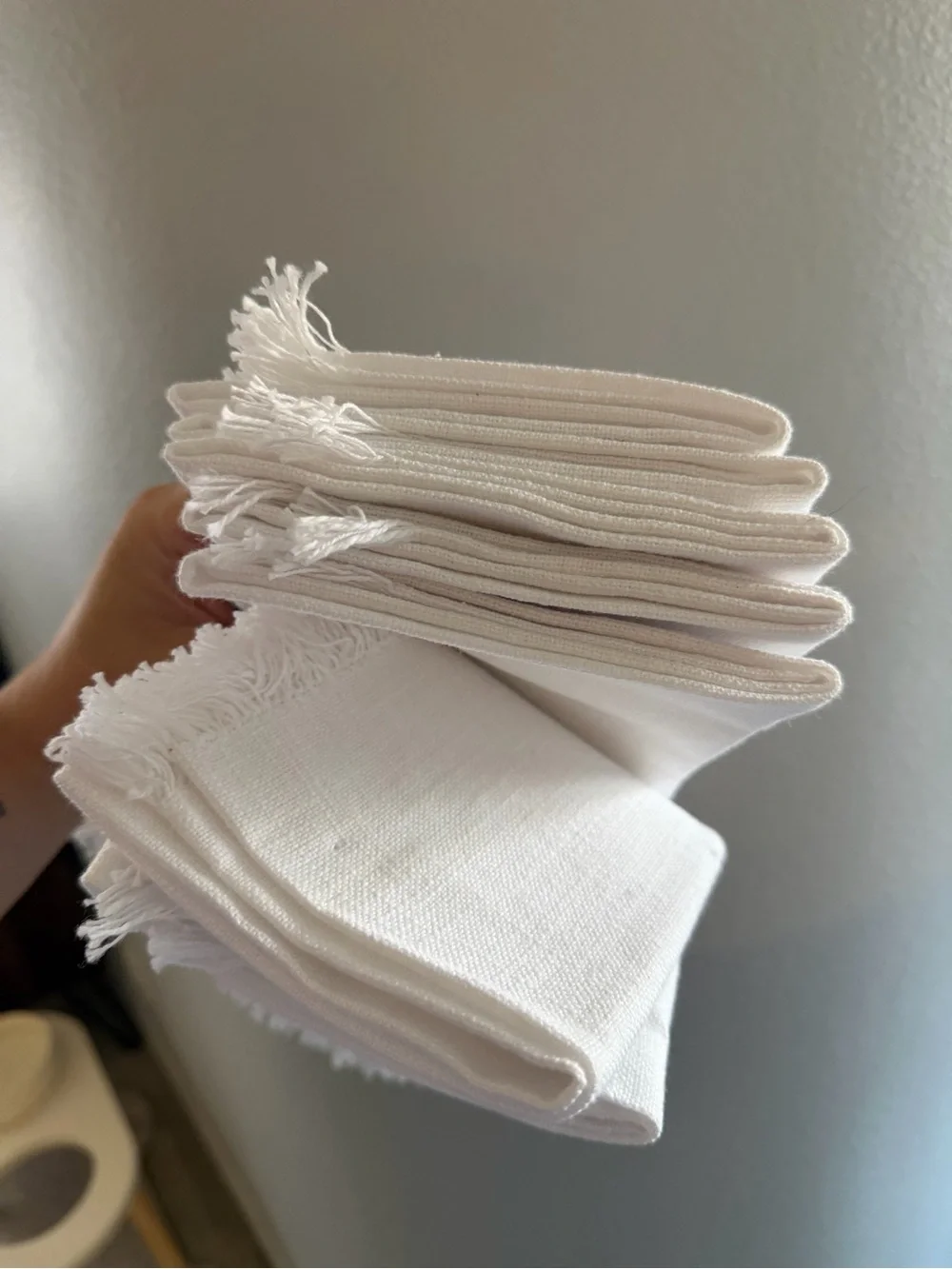 Rachel Zoe White Linen Napkins (7)